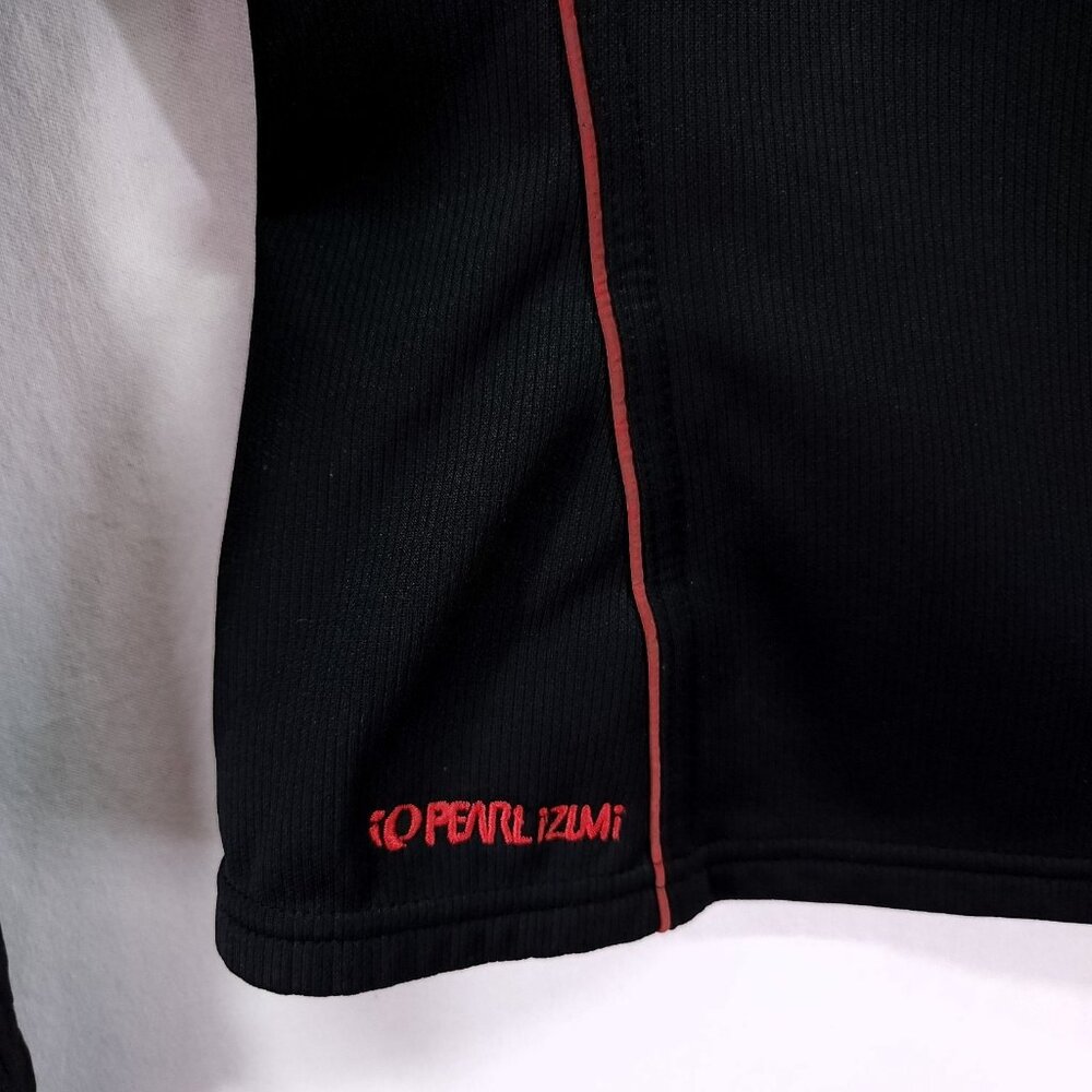 Pearl Izumi Technical Thermal Cycling Jacket Size Small Black Red Trim - Picture 7 of 13